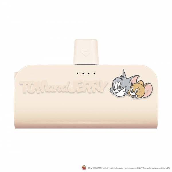 トムとジェリーのパススルー充電可能で、2台同時充電も対応したUSB Type-C一体型でケーブル要らずの5,000mAh直挿しモバイルバッテリーを株式会社PGAが7月28日より発売