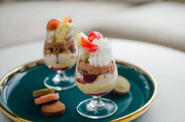 【長野・湯田中温泉】温泉付き個室でも楽しめる！　夏の贅沢アフタヌーンティー登場