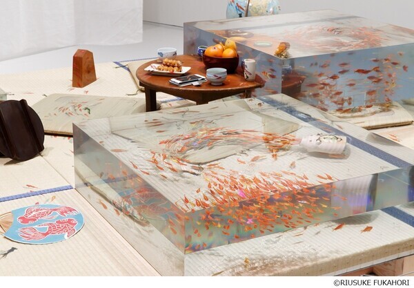 【大阪会場開幕】深堀隆介展　水面のゆらぎの中へ　世界に一つ！“金魚酒“新作を特別販売！