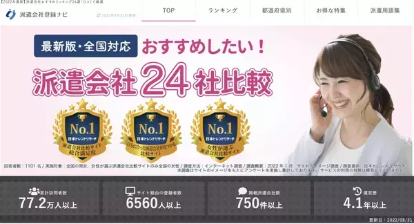 【速報】東京都で最大の求人件数を有した派遣会社はテンプスタッフ