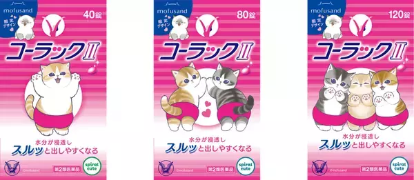 便秘薬「コーラックⅡ」×「mofusand」コラボ企画実施！  限定パッケージ＆キャンペーンで“にゃんとも”快調な毎日をサポート！