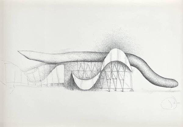 「ストランドビースト」の制作過程が覗けるスケッチ展　テオ・ヤンセン『Fossielen en Schetsen Kinetische Esthetiek 』1月17日より29日までMEDEL GALLERY SHUにて開催