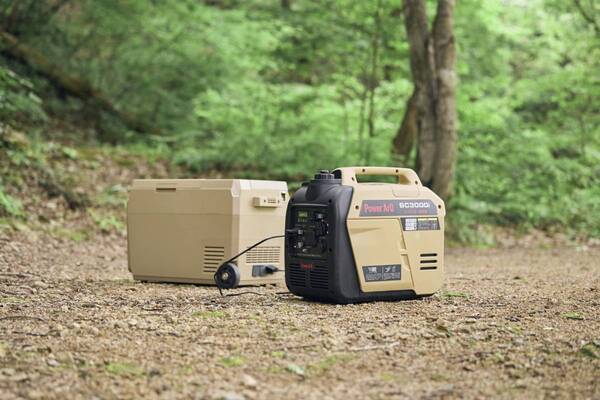 【新製品】防災にも、キャンプにも。"気軽に使える発電機"誕生。最大3100Wの高出力×インバーター方式で家庭用家電も安心対応。【7/23予約開始】