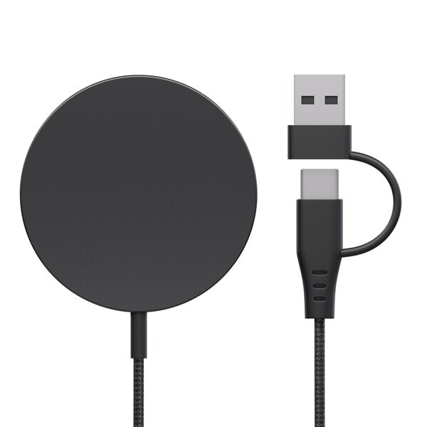 有線イヤホンを使いながらでもマグネットでピタッと充電できるマグネット式ワイヤレス充電器を株式会社PGAが07月28日より新発売