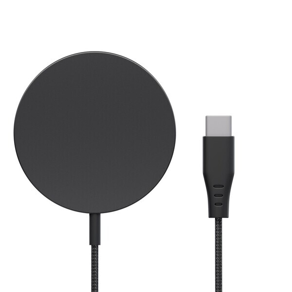 有線イヤホンを使いながらでもマグネットでピタッと充電できるマグネット式ワイヤレス充電器を株式会社PGAが07月28日より新発売