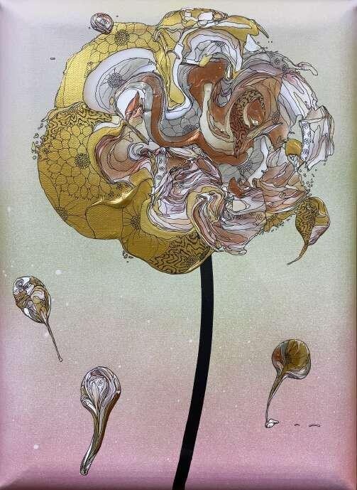 大切な人と分かち合いたい！感謝の気持ちが込められた代表作美しい花束/ ブーケ中心の絵画展、奥田雄太個展"with gratitude"