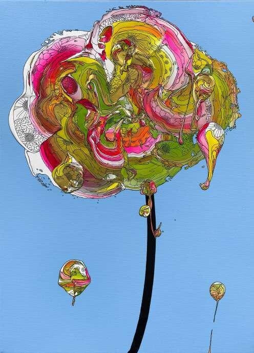 大切な人と分かち合いたい！感謝の気持ちが込められた代表作美しい花束/ ブーケ中心の絵画展、奥田雄太個展"with gratitude"