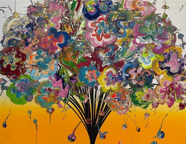 大切な人と分かち合いたい！感謝の気持ちが込められた代表作美しい花束/ ブーケ中心の絵画展、奥田雄太個展"with gratitude"