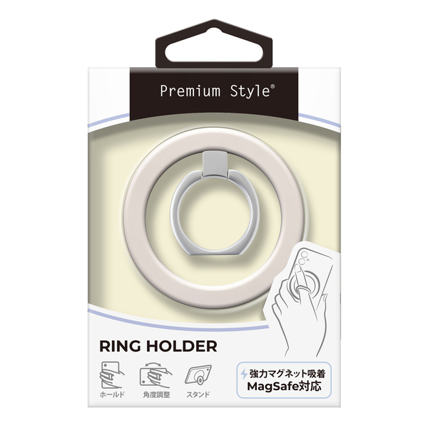 強力マグネットでピタッとくっつくMagSafe対応スマホリングホルダーを株式会社PGAが2月28日より新発売