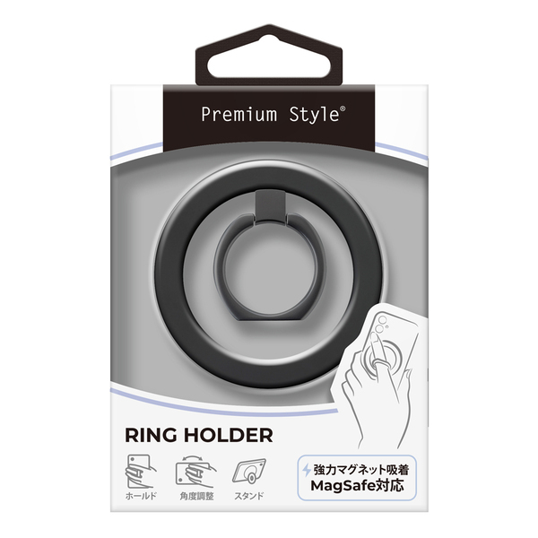 強力マグネットでピタッとくっつくMagSafe対応スマホリングホルダーを株式会社PGAが2月28日より新発売