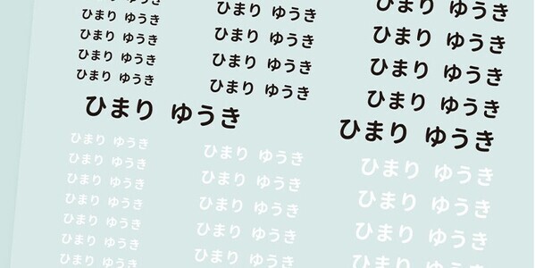 【2/3(月)ぴたプリ新シリーズ販売】兄弟二人の入園準備・入学準備が必要な方に朗報！お名前プリントシートを1枚で注文する方法を伝授いたします