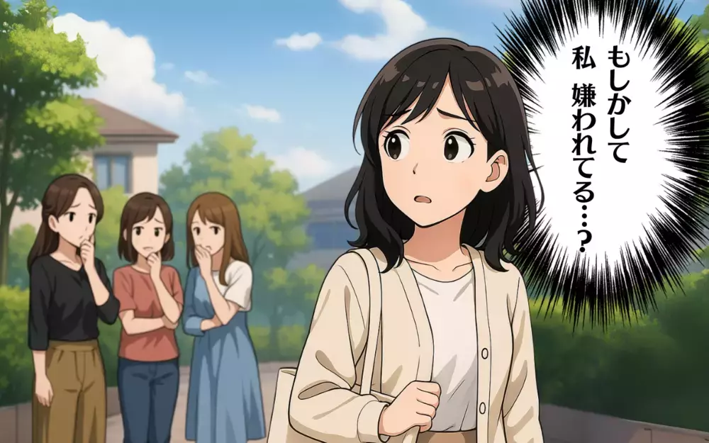 「私、変なことした？」幼稚園のママに避けられた原因は…？＜まねっこママの距離感 4＞【ママ友トラブル図鑑 Vol.48】