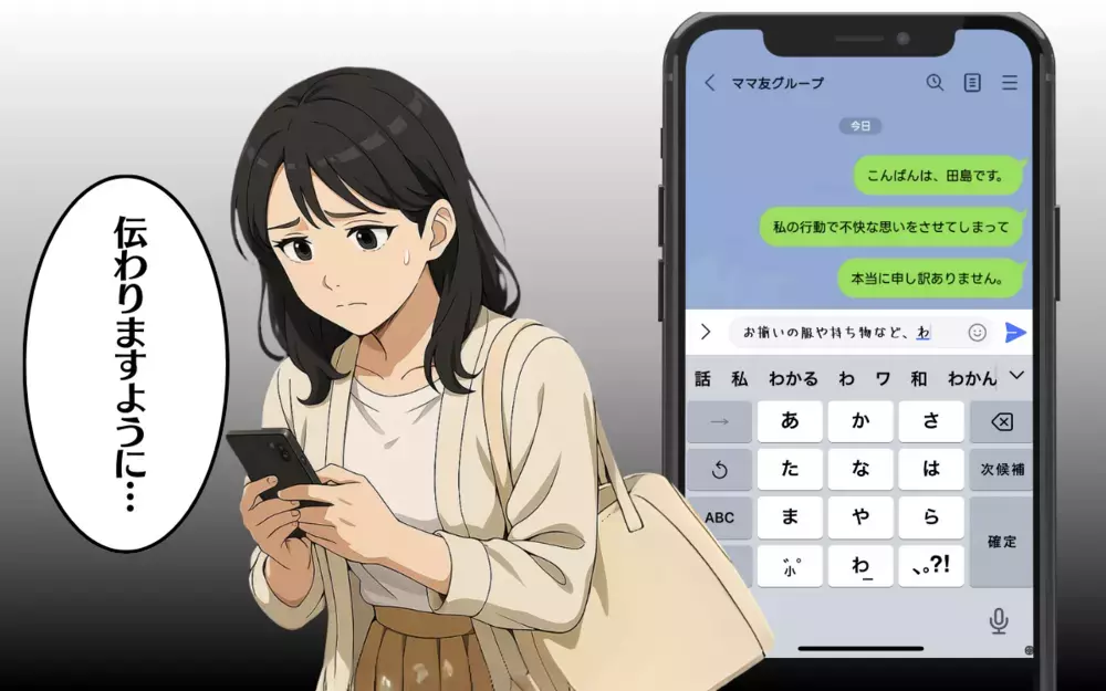 なんでも真似するママが謝罪。母親同士の適切な距離感とは？＜まねっこママの距離感 7＞【ママ友トラブル図鑑 Vol.51】