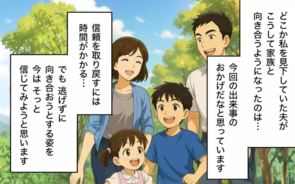 「やり直したい」無責任夫の言葉なんか信じられない！ 妻の信頼を取り戻すために夫は…【親の金で夜遊びする夫 Vol.10】