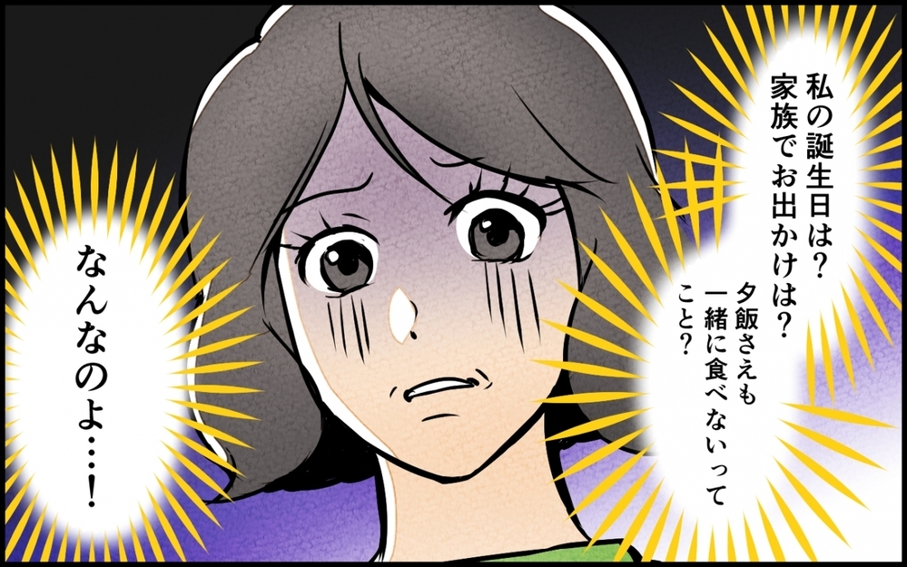 妻の誕生日も無視？ 家族の約束を破って出かけて行く夫にイライラ＜うちの夫が誰かに貢いでる 3話＞【夫婦の危機 まんが】