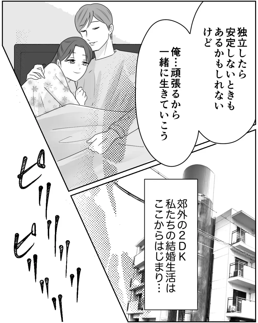 幸せの絶頂から仮面夫婦にった理由は…？ それでも夫と別れない妻の行く末