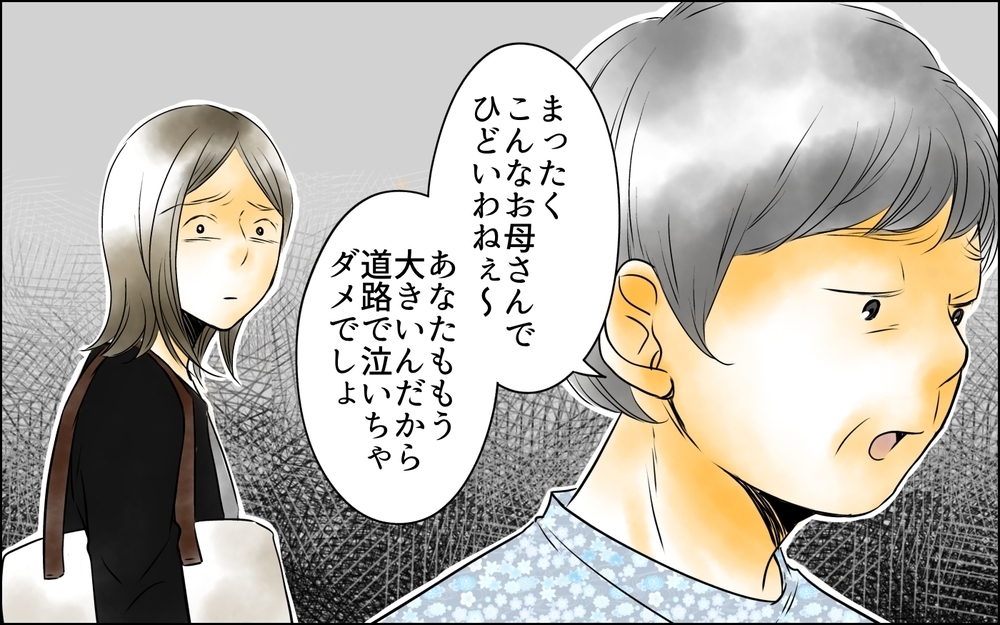 「こんなお母さんでひどいわね」見知らぬ人から批判され…どうしたらこの孤独から救われる？＜変わってしまった友人 9話＞【ため息がこぼれる日には】