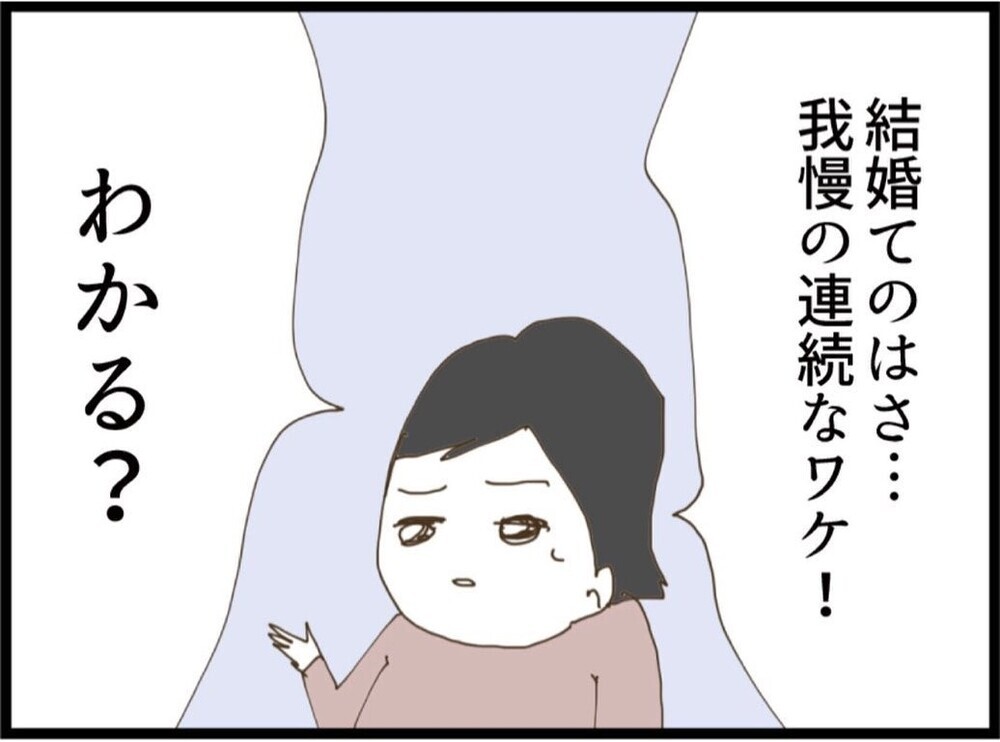 「結婚は我慢の連続！」どっちの意見も分かる…正反対の意見に答えが出せない【私が義妹と縁を切った理由 Vol.59】