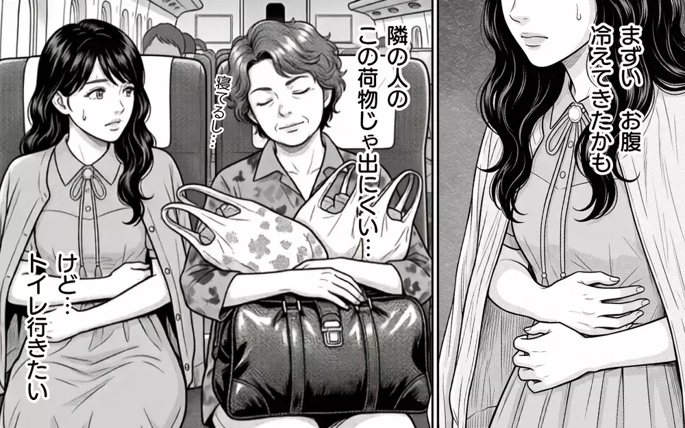 「隣の人の荷物が私に当たる…」さらに大荷物のせいでトイレにも立ちづらくなって…!?【お盆の新幹線のトンデモ迷惑客 Vol.7】
