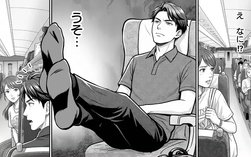 「暑いったらありゃしない」新幹線のデッキにレジャーシートを敷いて座り込むおばさん…注意した車掌への開き直り発言が衝撃過ぎた