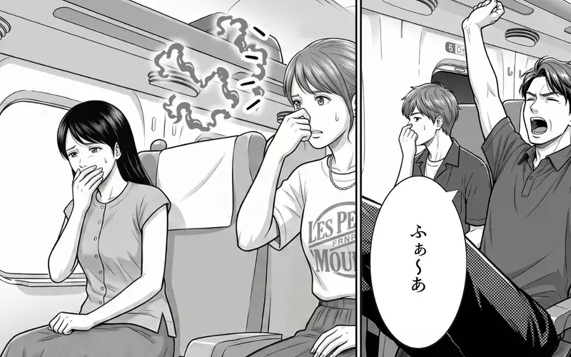 「暑いったらありゃしない」新幹線のデッキにレジャーシートを敷いて座り込むおばさん…注意した車掌への開き直り発言が衝撃過ぎた