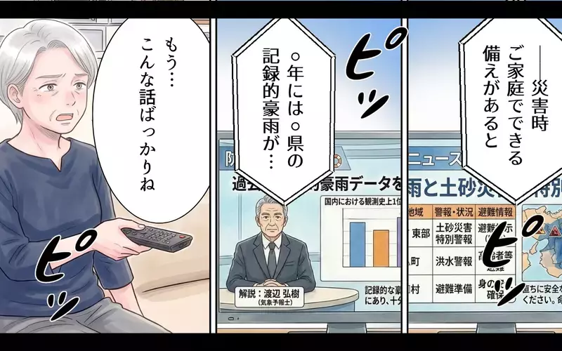 義母「危険警報を心配する嫁がうるさい」…しかし突然の停電！義母は自分の過ちに気づけるか？【非常食を食い尽くす義母 Vol.6】