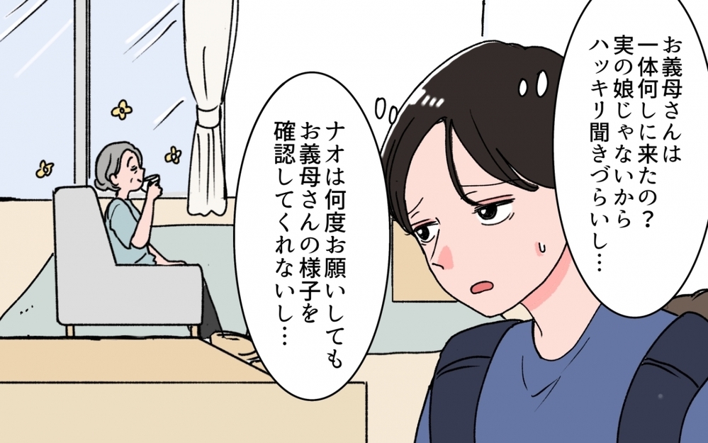 「あなたさえそばにいてくれたら寂しくないわ」義姉よりも私に執着してくる義母…アポなし訪問やメッセージがエスカレートしていく