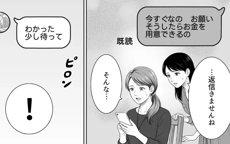 義母「少しでいいから顔を見せて」彼氏「今すぐは難しい」送金をめぐって緊迫のやりとりの末に!?【あやしい彼氏ができた義母 Vol.8】