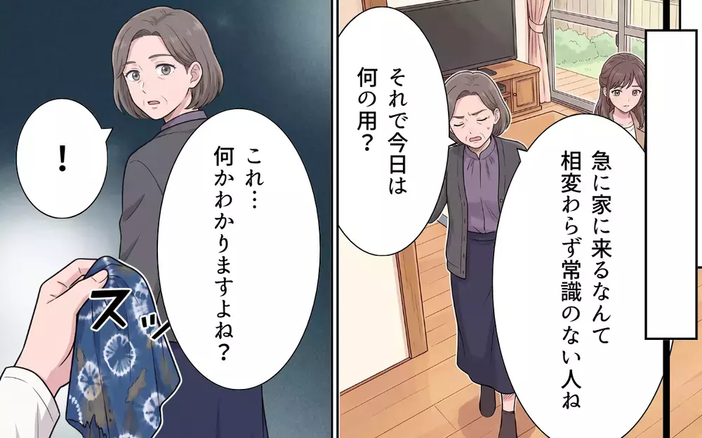 妻「そんな優しい人じゃない！」義母の本性にいつまでも気付かない夫に妻が取った行動は…【敬老の日のプレゼントを捨てる義母 Vol.7】
