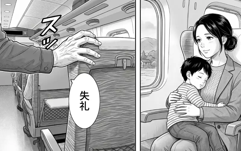 「空いてるんだから誰が座っても構わないだろ」新幹線で息子の指定席を奪ったおじさん…注意すると「いくら欲しい？」とお金をちらつかせてきて唖然