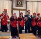 5人組「なっく・ストロベリー～FIVE」が埼玉県知事に新曲披露　どストレート「さいたまイチゴ推しっす！」