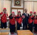 5人組「なっく・ストロベリー～FIVE」が埼玉県知事に新曲披露　どストレート「さいたまイチゴ推しっす！」