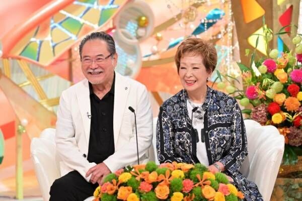 22日放送『新婚さんいらっしゃい！』に出演する前田吟、箱崎幸子（C）ABCテレビ