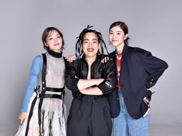 Netflixシリーズ『極悪女王』に出演した（左から）剛力彩芽、ゆりやんレトリィバァ、唐田えりか（撮影：吉原朱美） （C）ORICON NewS inc.