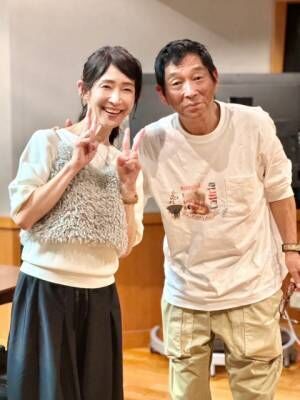 『トークでパンチ VS武川』初回放送（左から）武川智美アナ、明石家さんま（C）MBSラジオ