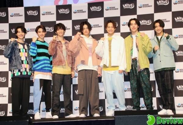 「WAVE」メンバー（写真左から）櫻井亜蓮、樫又龍ノ介、小方蒼介、井内悠陽、中山翔貴、井上陽向大、植野花道（C）Deview