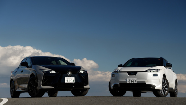 松任谷正隆、日本製ミディアムSUVタイプ“BEV”最新の実力をチェック　レクサス、スバルの2台を評する