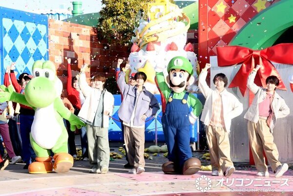 なにわ男子・大橋和也「私事なんですけども」“推し”と横並びで緊張　USJで貴重ショット実現