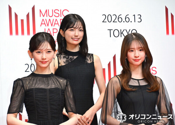 乃木坂46五百城茉央・池田瑛紗・菅原咲月、エレガントなブラックドレス姿　「MUSIC AWARDS JAPAN」エントリーに喜び