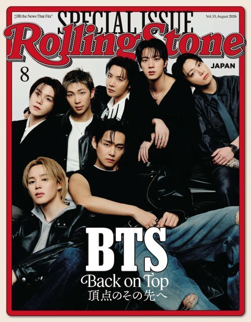 BTS、『Rolling Stone』全世界16ヶ国版の表紙をジャック　赤裸々なインタビューも「だから僕たちは7人だったんだ」