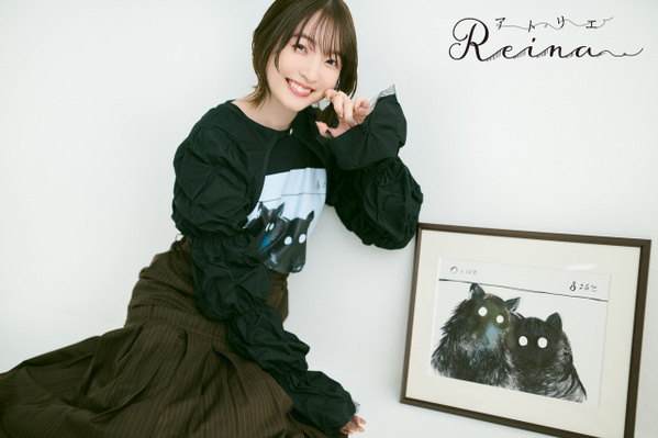 声優・上田麗奈、センス抜群！描いたイラストTシャツ登場　新作4種類で自ら着用モデル写真公開