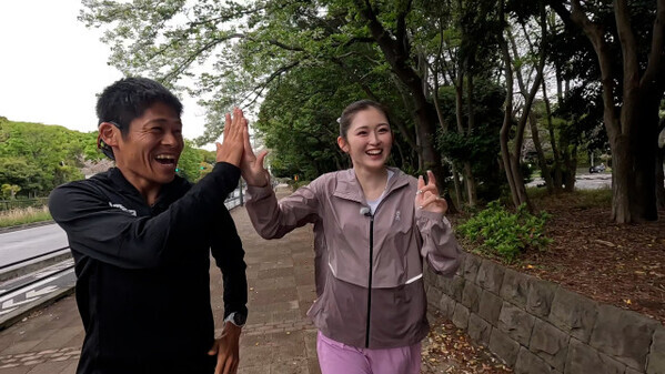 ゆうちゃみ、川内優輝とランニング　BSテレ東で新番組『ランナーズサロン』放送