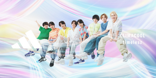 timelesz、ABCマートとコラボ2年目　菊池風磨＆寺西拓人がアディダス仕様の髪型の原嘉孝にツッコミ