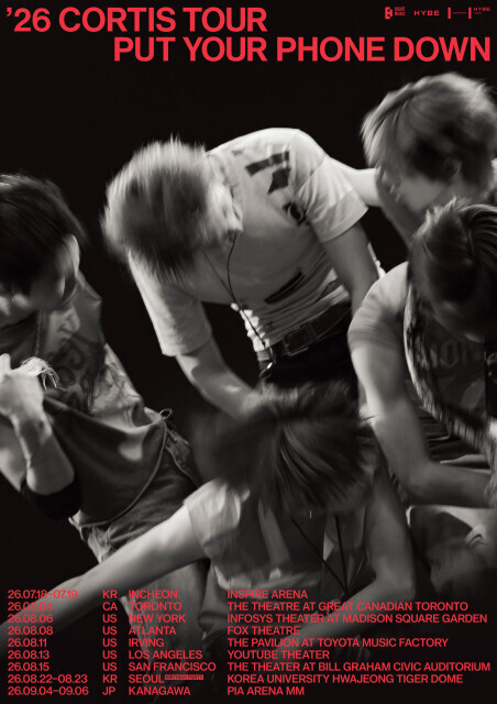 CORTIS、初の単独ツアー『2026 CORTIS TOUR ＜PUT YOUR PHONE DOWN＞』開催決定　全9都市13公演を予定