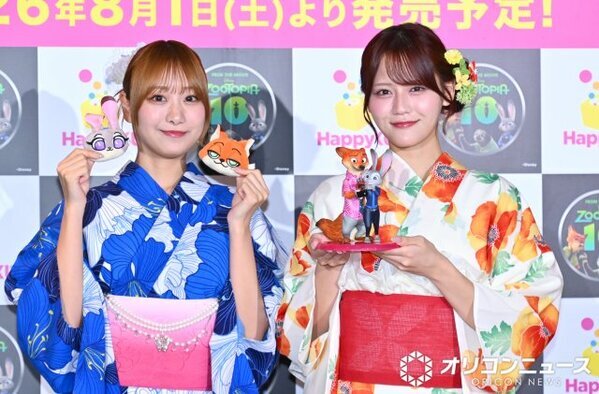 “しょこみん”＝LOVE瀧脇笙古＆髙松瞳、ディズニー作品イメージの浴衣姿で登場　息ピッタリな奇跡も「バディですね！」