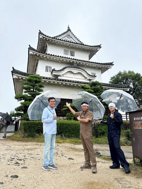 石原良純＆城島茂、2年半ぶり“緊急”共演　森本慎太郎と丸亀城の石垣復旧現場にバラエティー初潜入