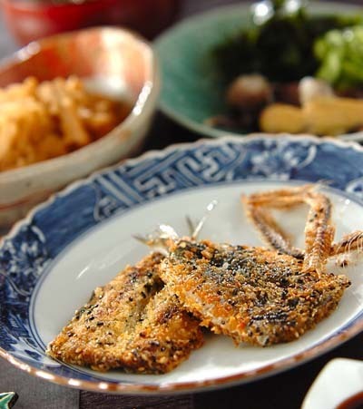 今日の献立は「イワシのゴマ入りパン粉焼き」　E・レシピ