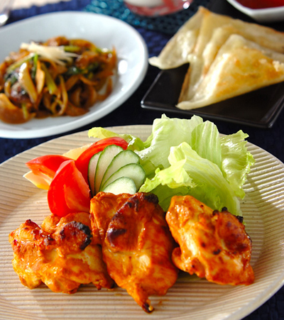 今日の献立は「タンドリーチキン」　E・レシピ