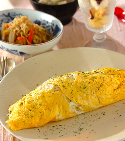 今日の献立は「ビーフオムライス」　E・レシピ