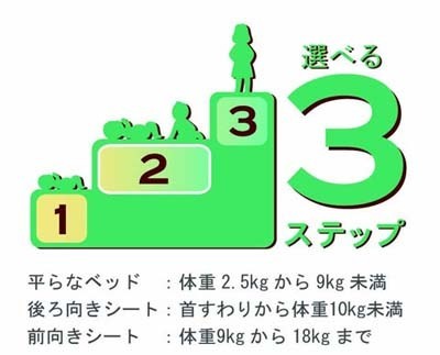 ベッドとイスが自在に選べる、3ステップチャイルドシートの最新モデル『フラディア（Fladea）』発売